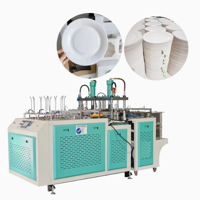 White cardboard tray forming machine